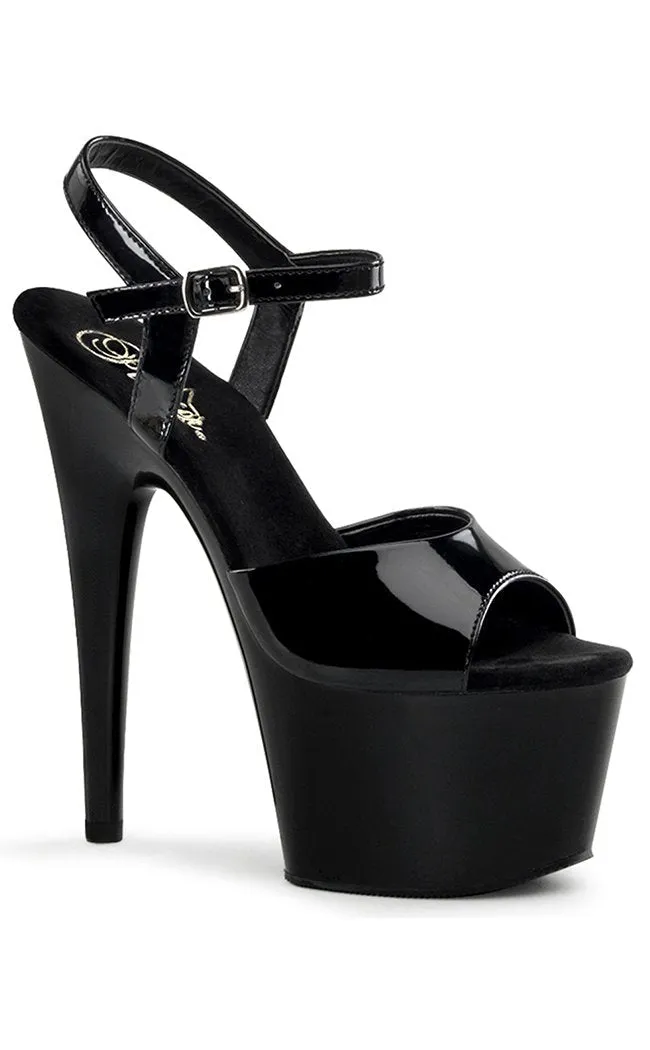 ADORE-709 Black Patent Heels [In Stock]