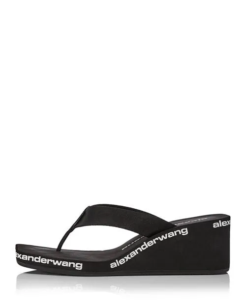 Alexander Wang Women's Wedge Slides, Black