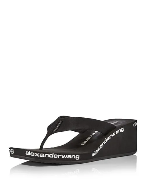 Alexander Wang Women's Wedge Slides, Black