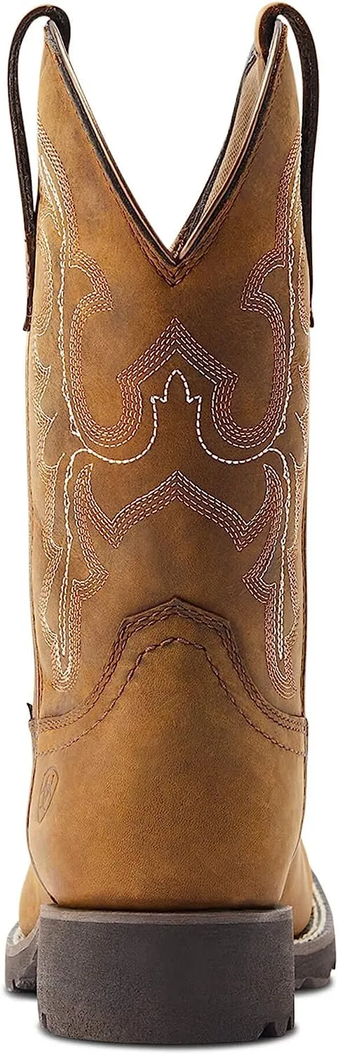 Ariat Women's Unbridled Rancher Waterproof Western Boot, Oily Distressed Tan