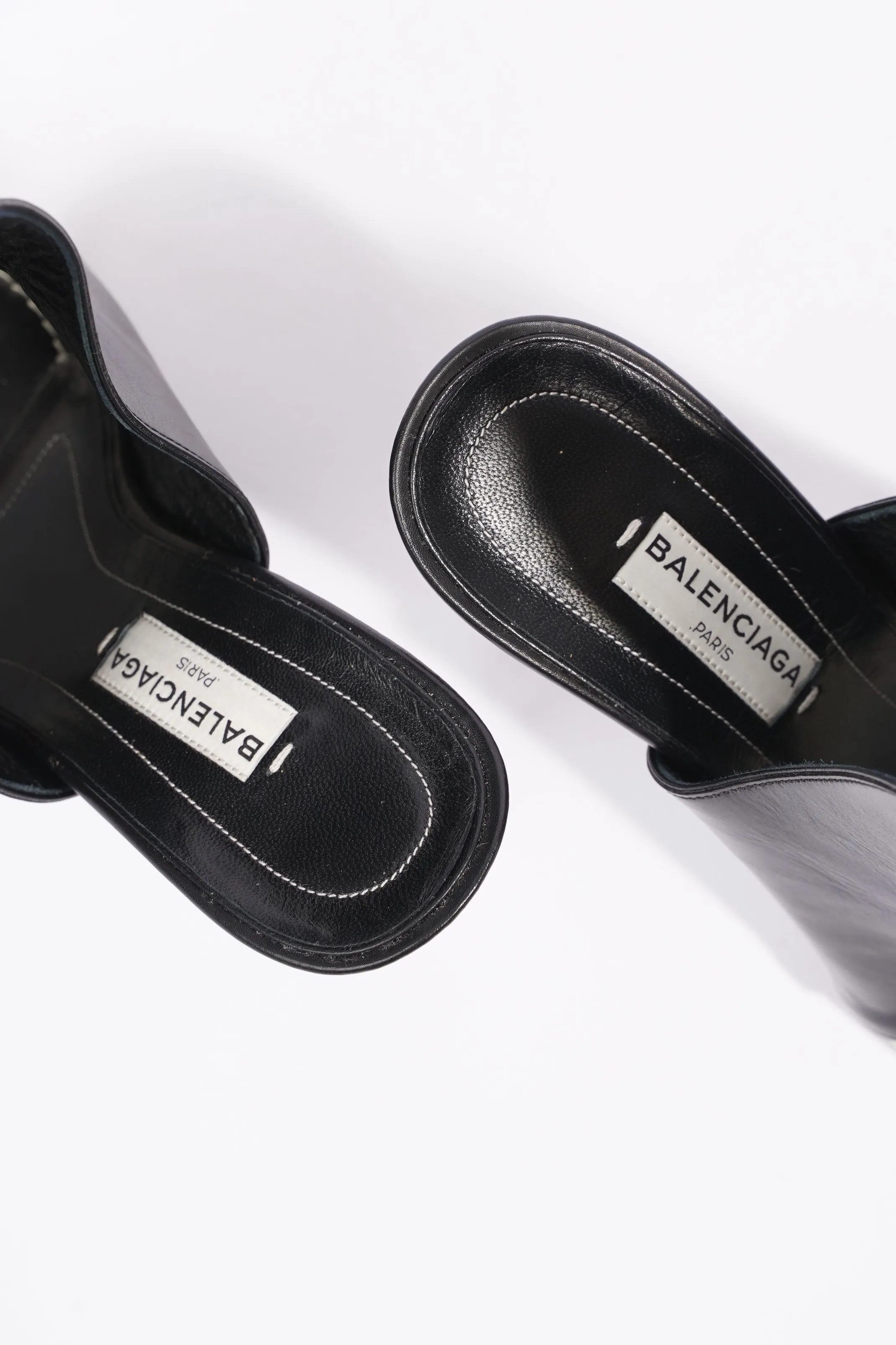 Balenciaga Backless Slip On Mules Black EU 36 / UK 3