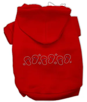 Beach Sandals Rhinestone Hoodies Red M (12)