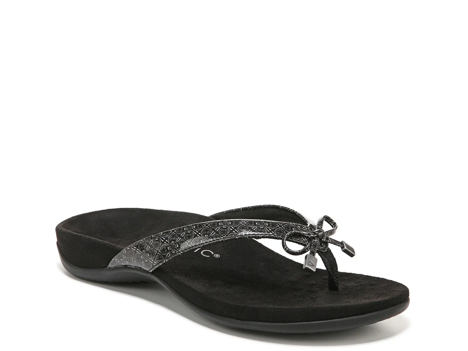 Bella Vionic flip-flops, black