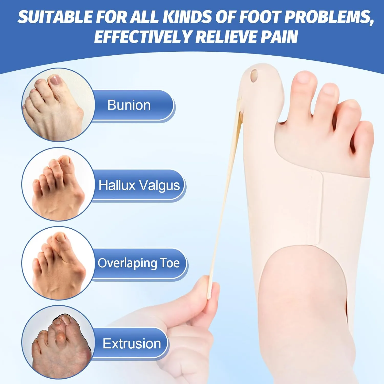 Bunion Corrector Hallux Valgus Socks Left Size(35-39.5)