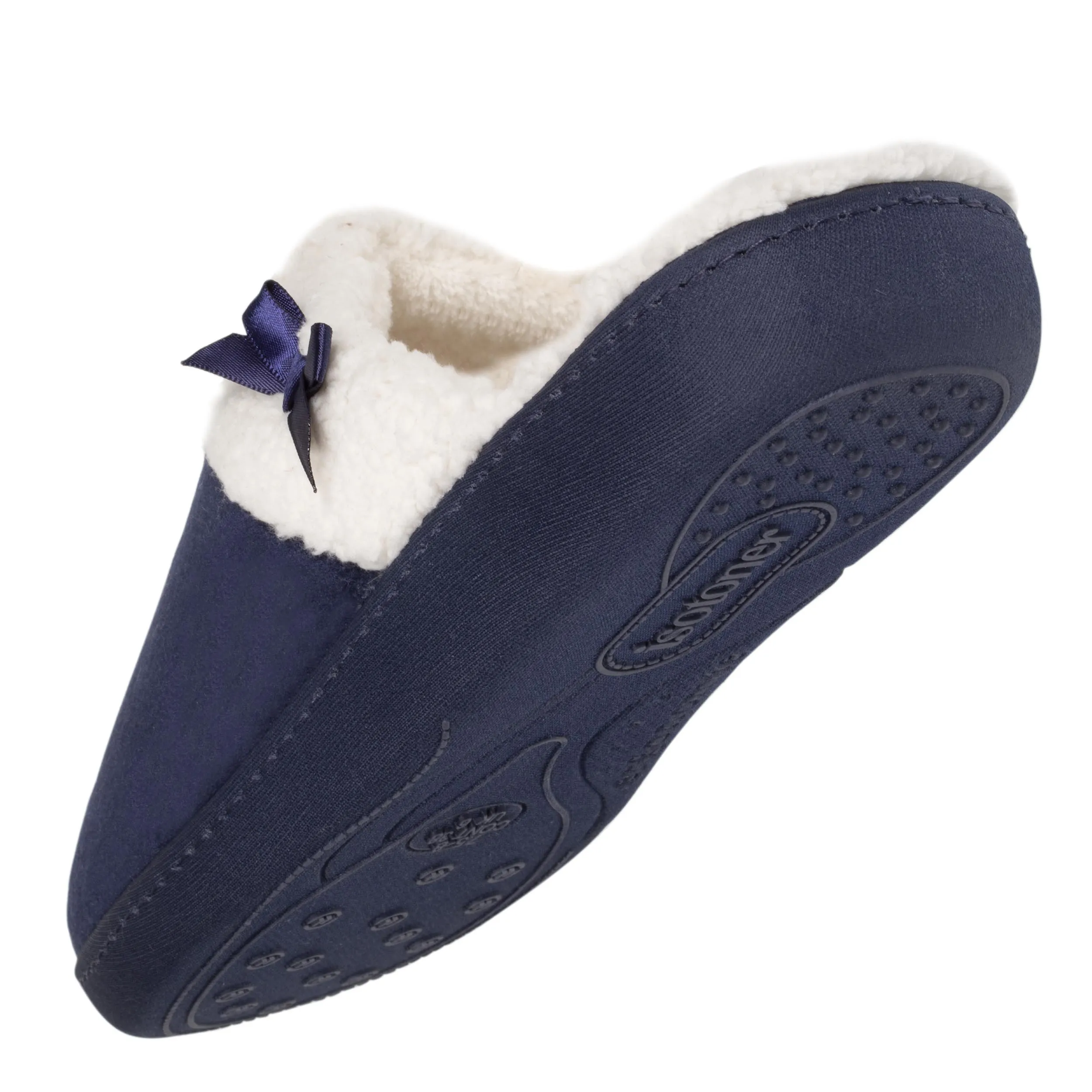 Chaussons mules recyclées Femme Marine