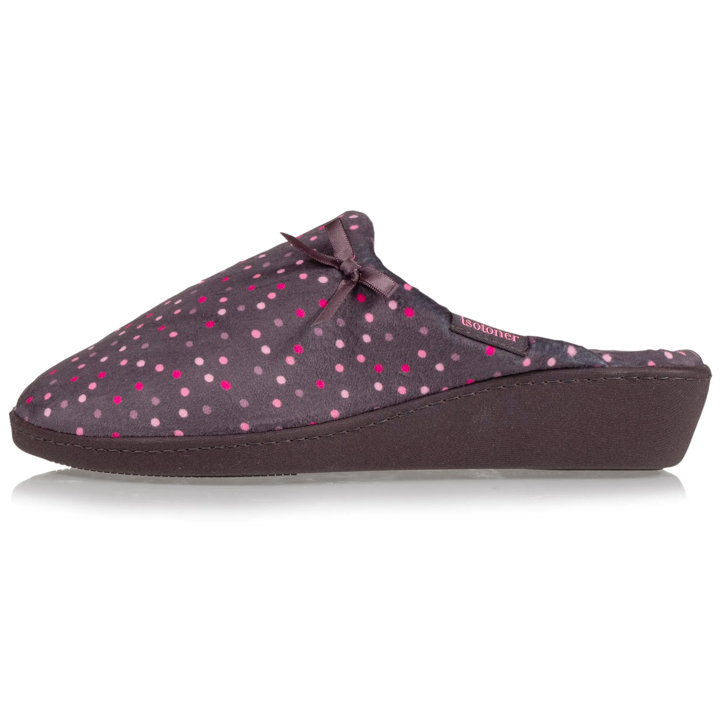 Chaussons mules Talon Femme Pois Nud