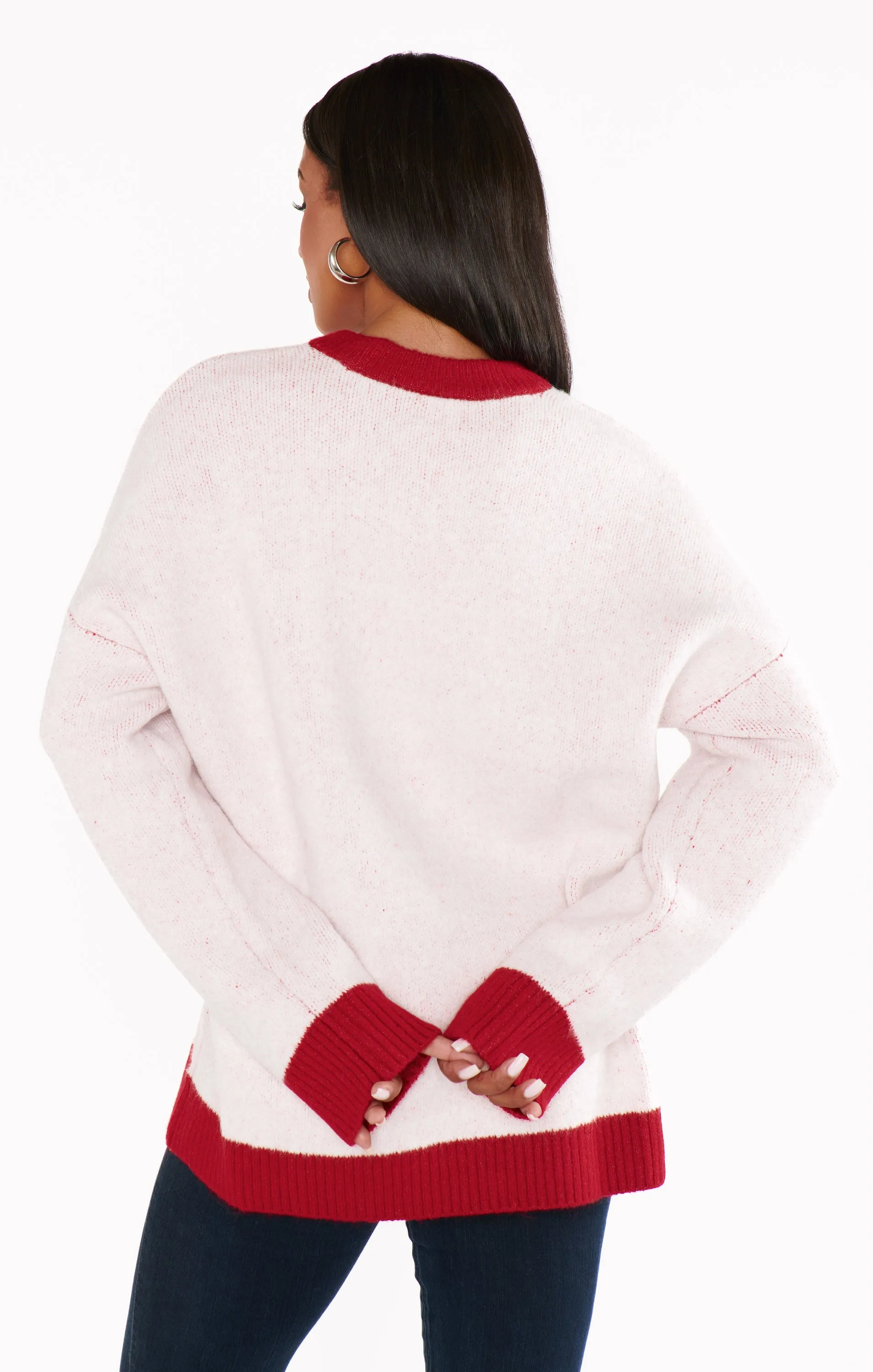 Classic Crewneck Sweater ~ Merry Graphic Knit