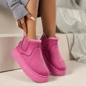 Cozy Plush Boots For Winters