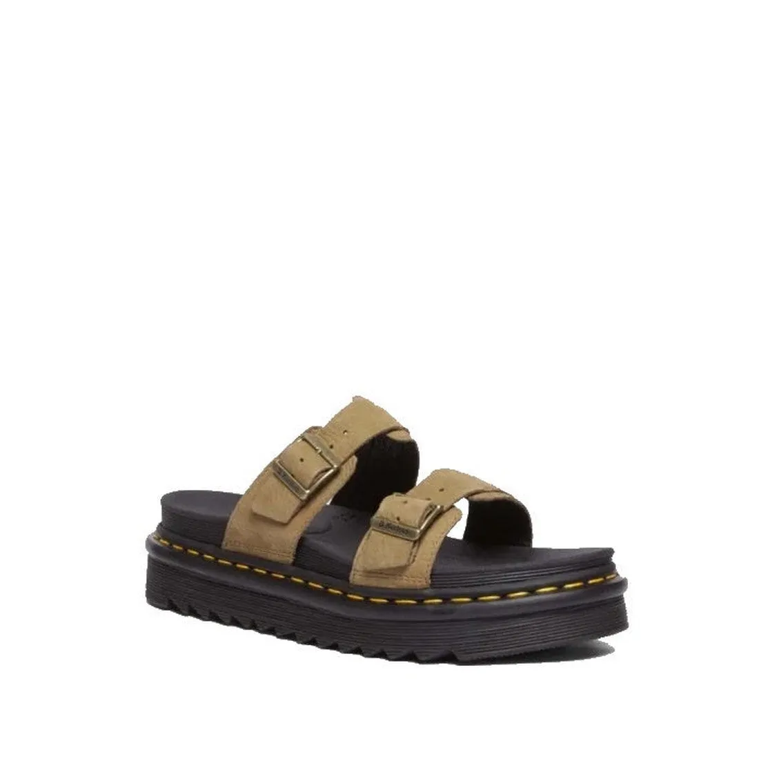 Dr Martens - Myles Savannah Tan 2 Bar  Sandal Tumbled Nubuck