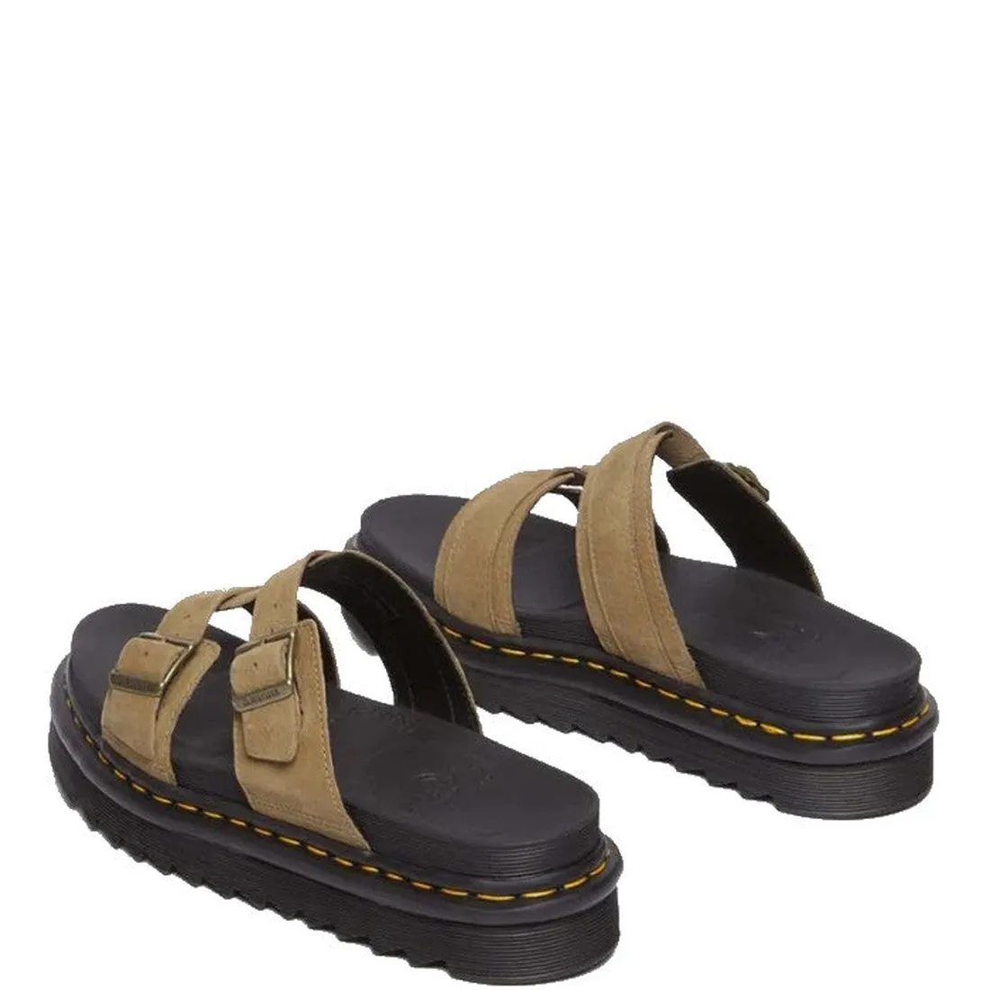 Dr Martens - Myles Savannah Tan 2 Bar  Sandal Tumbled Nubuck