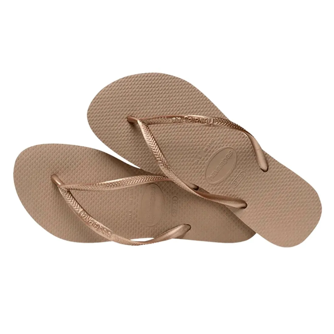 Havaianas Womens Slim Flip Flop Sandals - Rose Gold