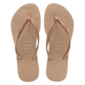 Havaianas Womens Slim Flip Flop Sandals - Rose Gold