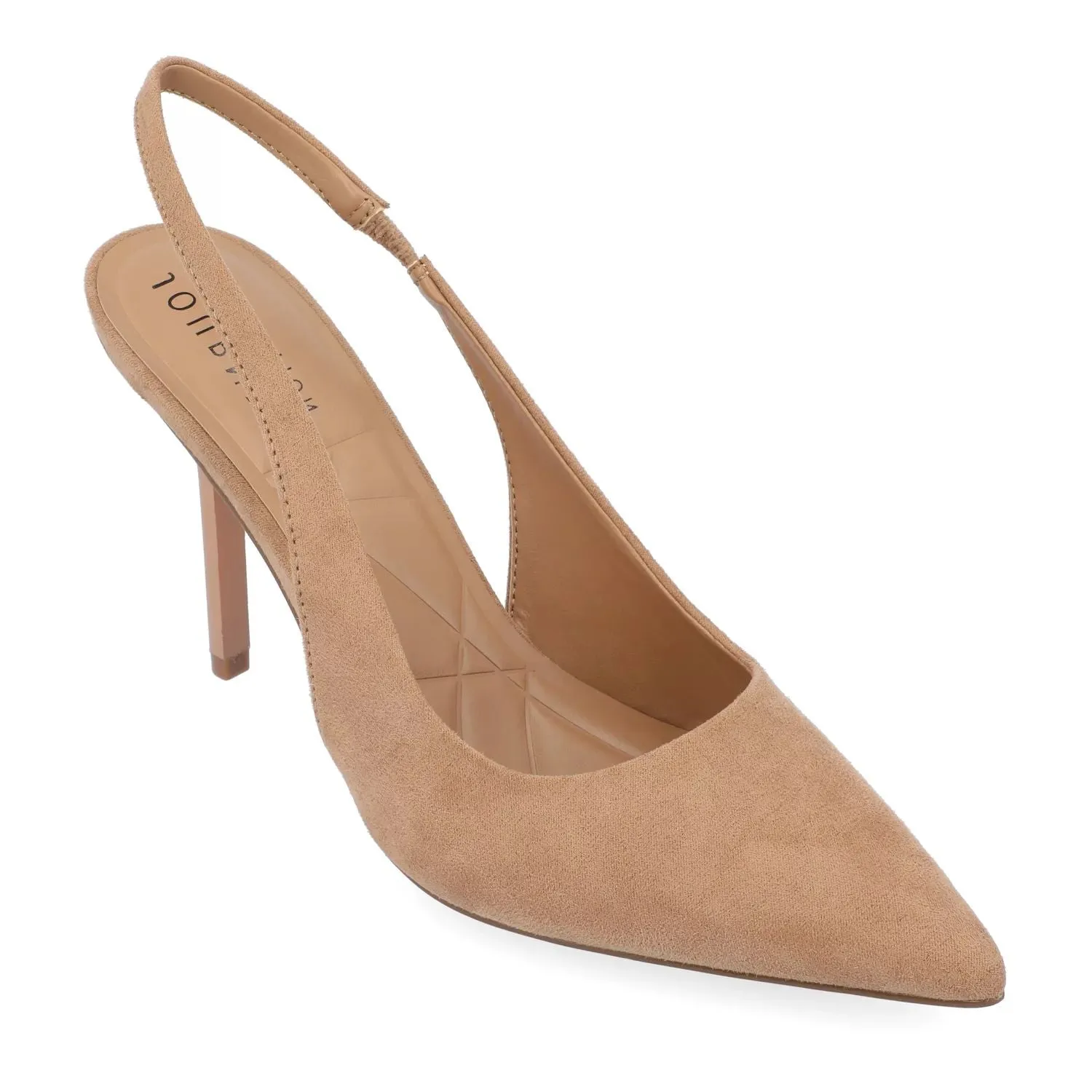 Journee Collection Women's Open Toe Heels Tru Comfort Foam Elenney Journee Collection beige