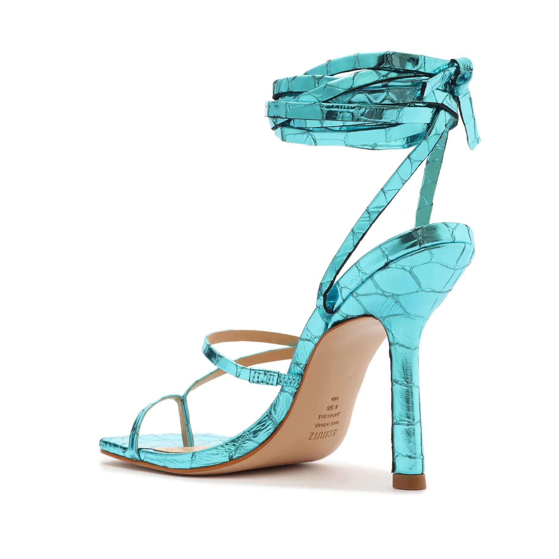 Lily Metallic Leather Sandal