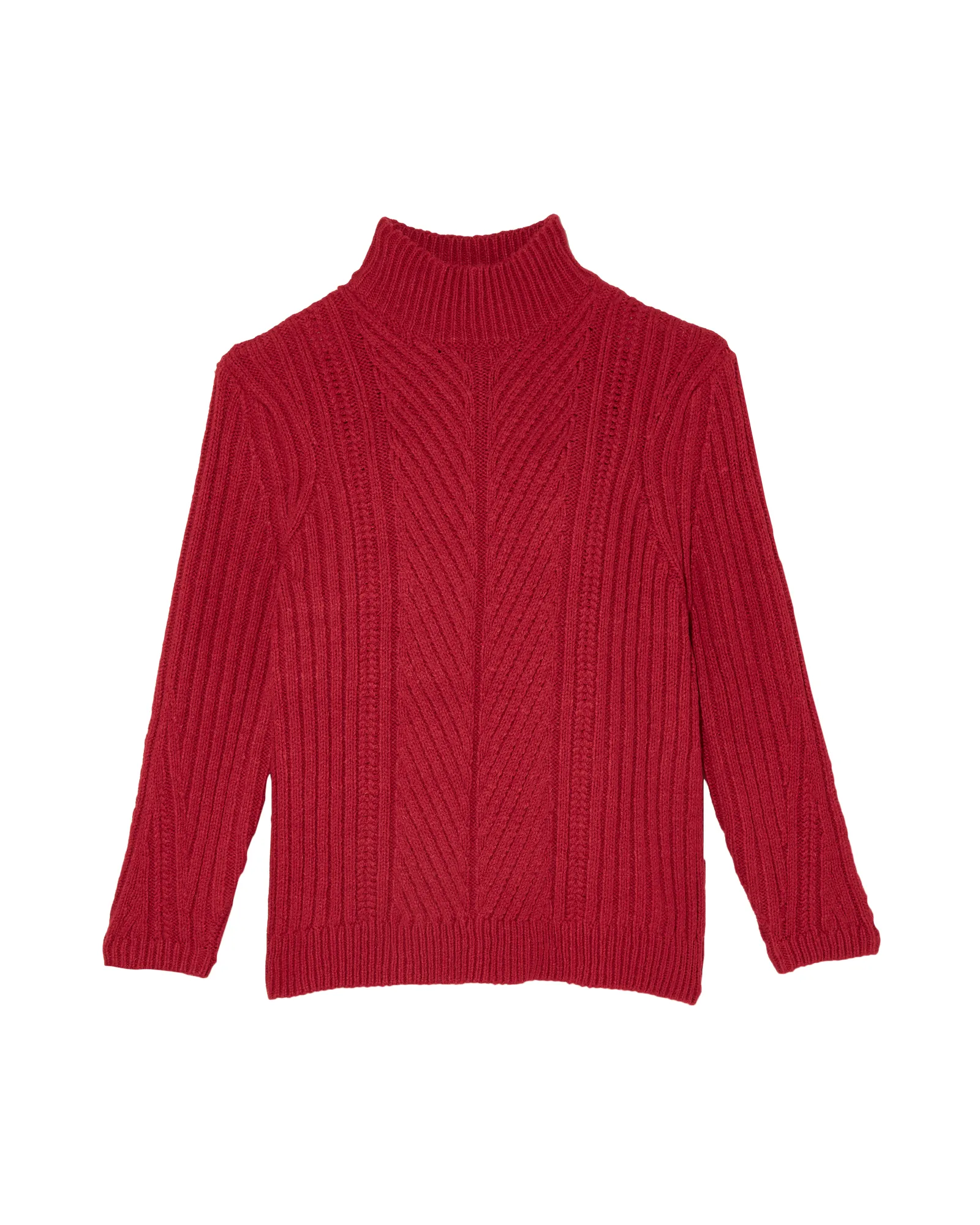 Maya Turtle Neck Sweater | Red