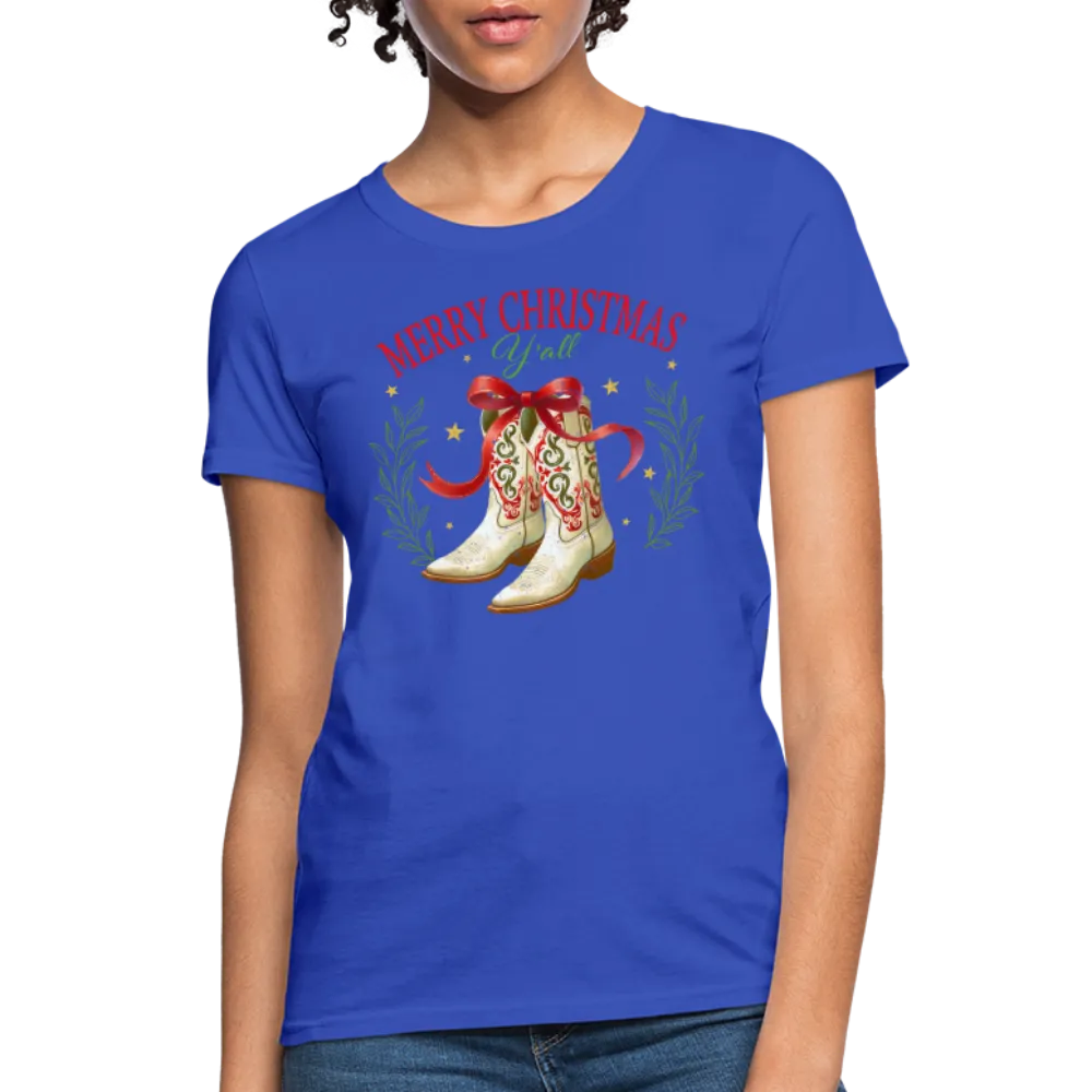 Merry Christmas Y'all Women's Contoured T-Shirt