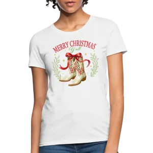 Merry Christmas Y'all Women's Contoured T-Shirt