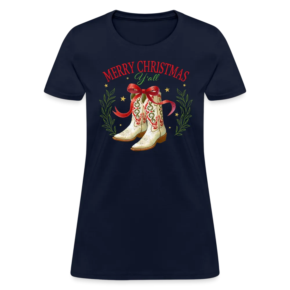 Merry Christmas Y'all Women's Contoured T-Shirt