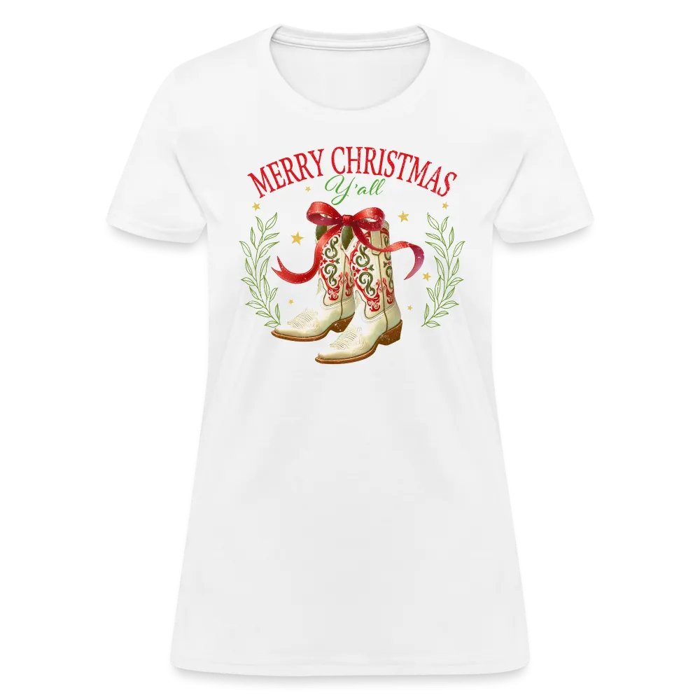 Merry Christmas Y'all Women's Contoured T-Shirt