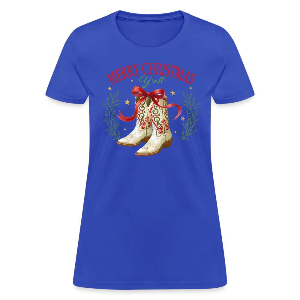 Merry Christmas Y'all Women's Contoured T-Shirt