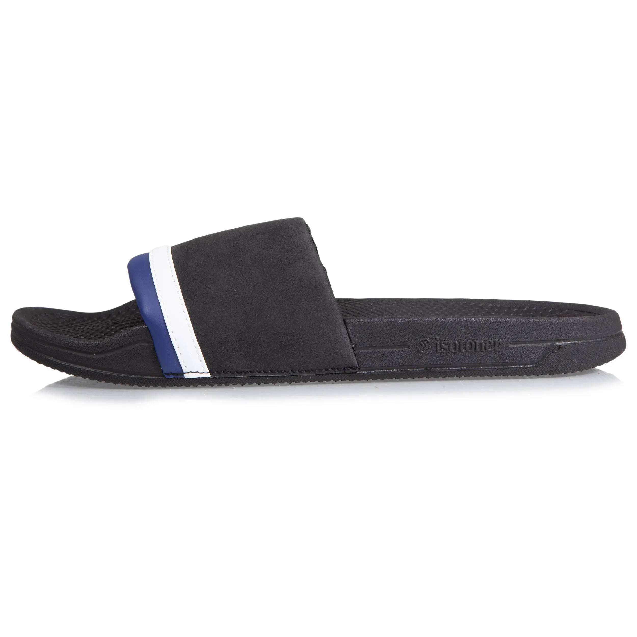 Mules claquettes avec bandeau Homme Noir