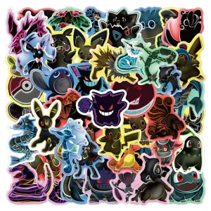 Neon Pokemon Stickers - Cool & Collectible