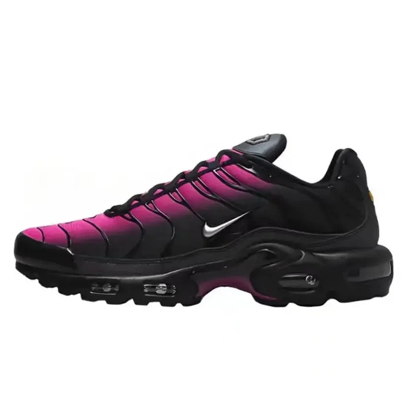 Nike Air Max Plus TN Triple Black Low Top Running Shoes for Men and Women Unisex