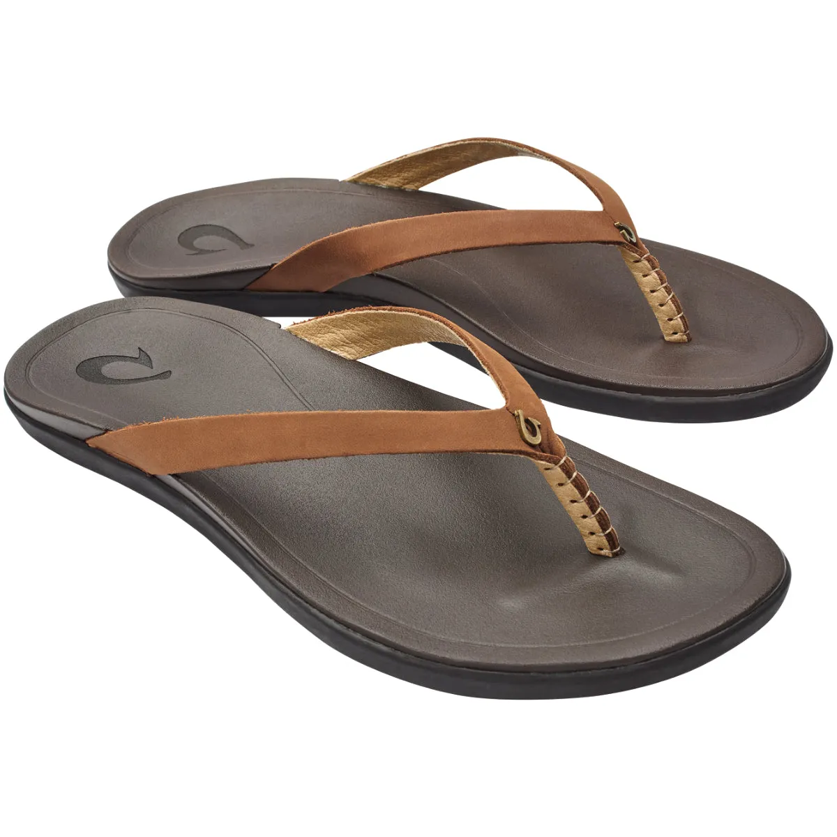 OluKai Women's Ho‘ōpio Leather Sandals