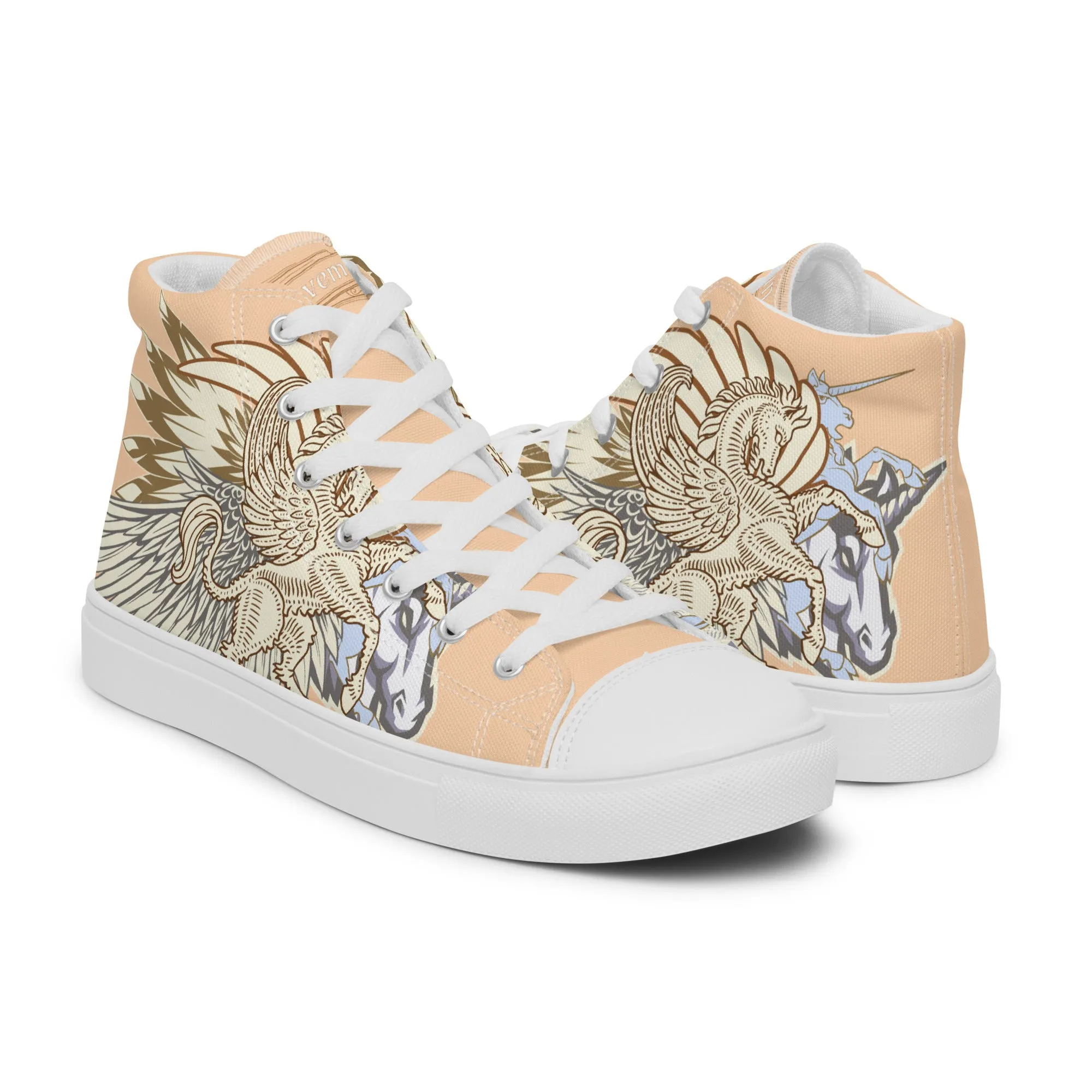 Pegasus Foemina high top canvas shoes