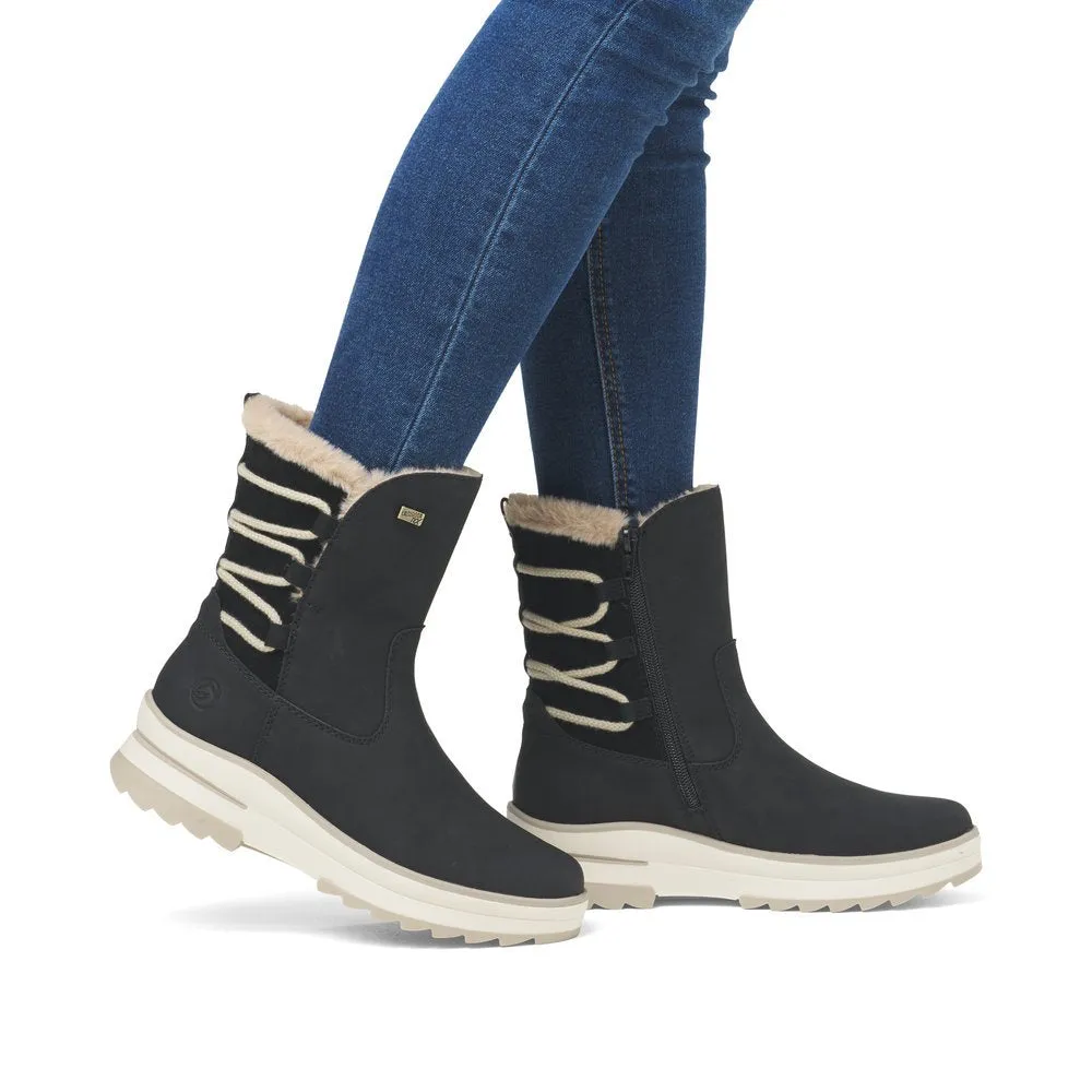 Polar Black Ankle Boots