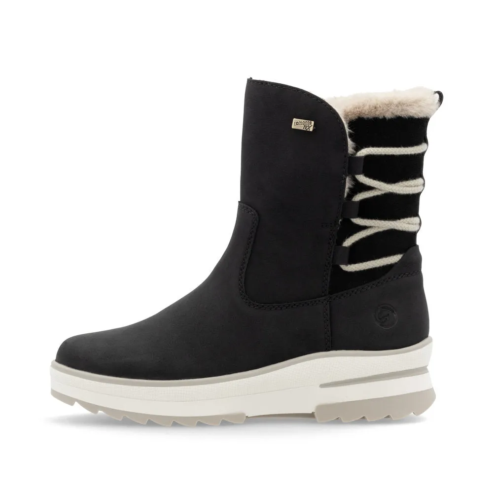 Polar Black Ankle Boots