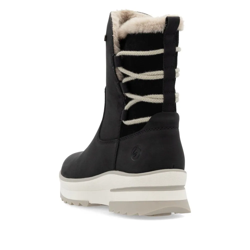 Polar Black Ankle Boots