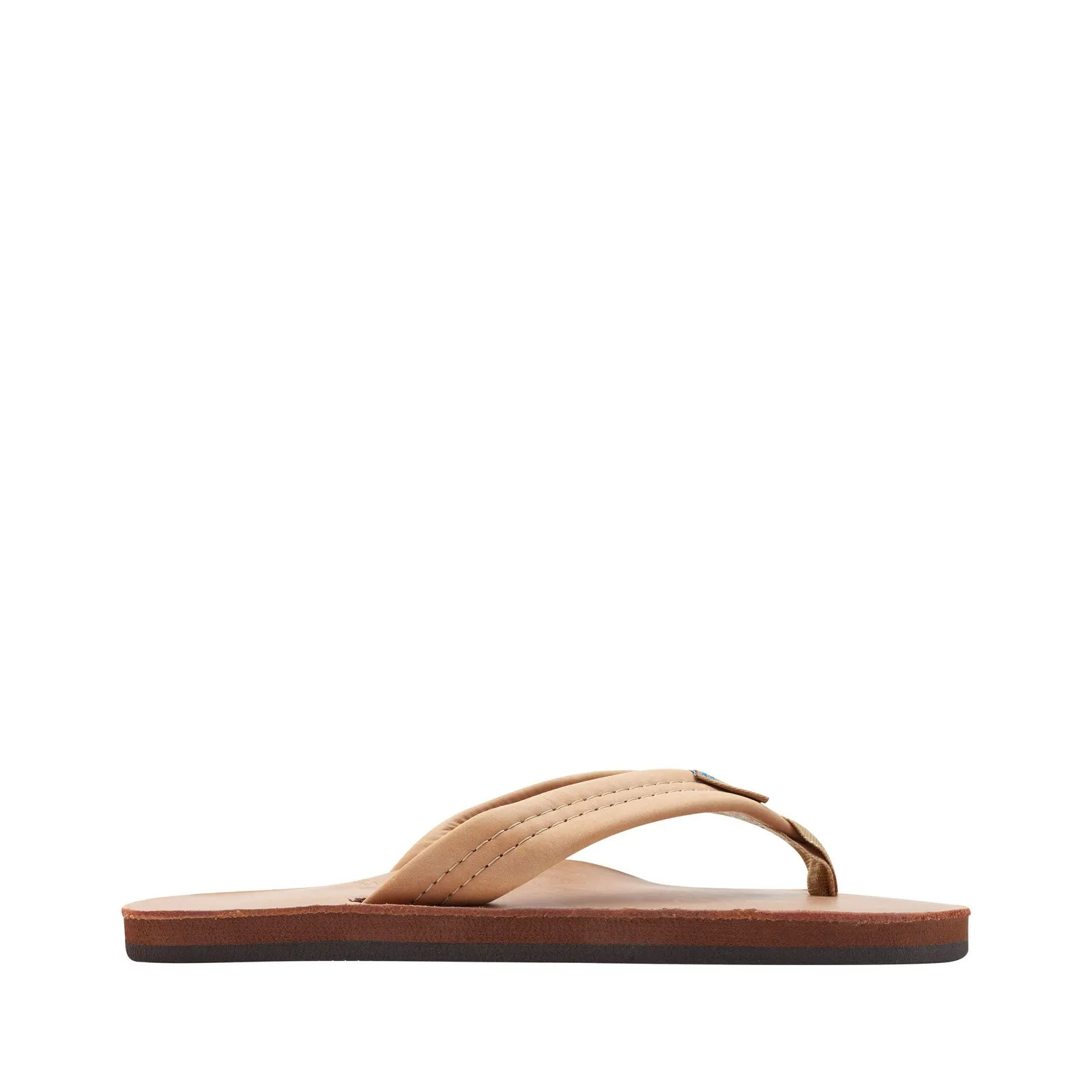 Rainbow Sandals Ladies Luxury Leather - Single Layer Arch Support, Buckskin