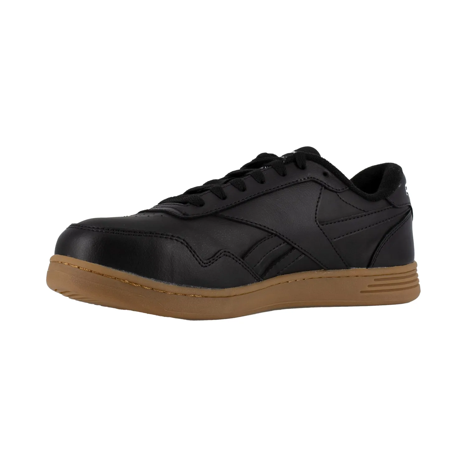 Reebok Mens Black/Gum Leather Work Shoes Club Memt Classic CT