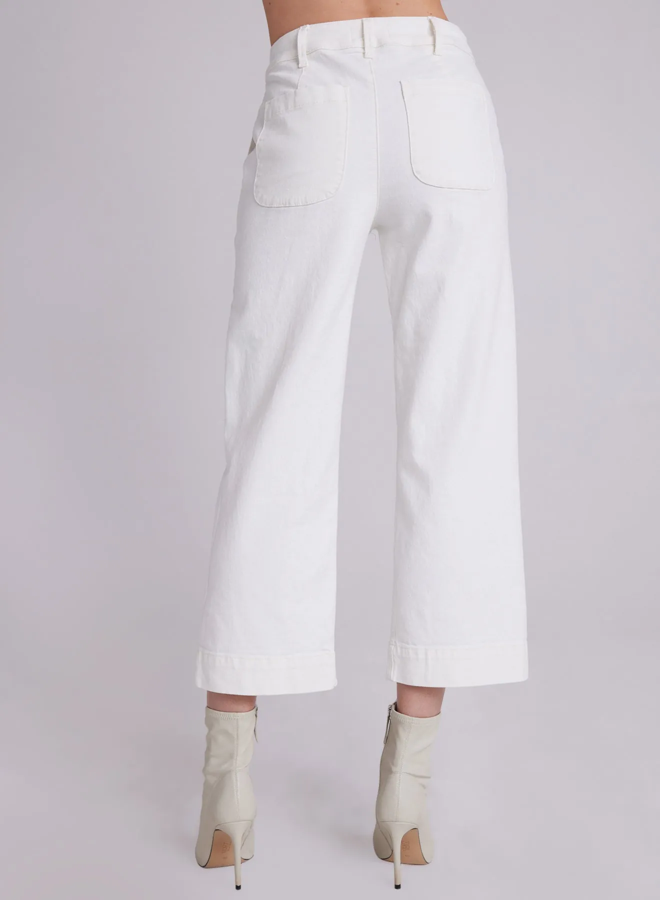 Saige Wide Leg Pant - Winter White