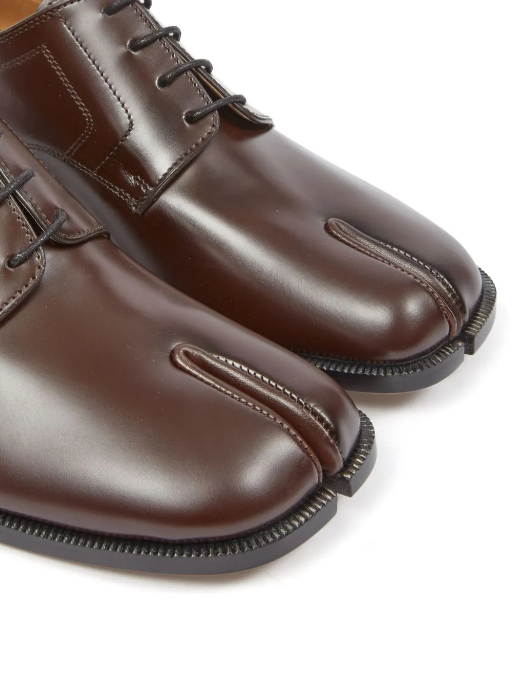 Tabi Derby Shoes - Chic Brown