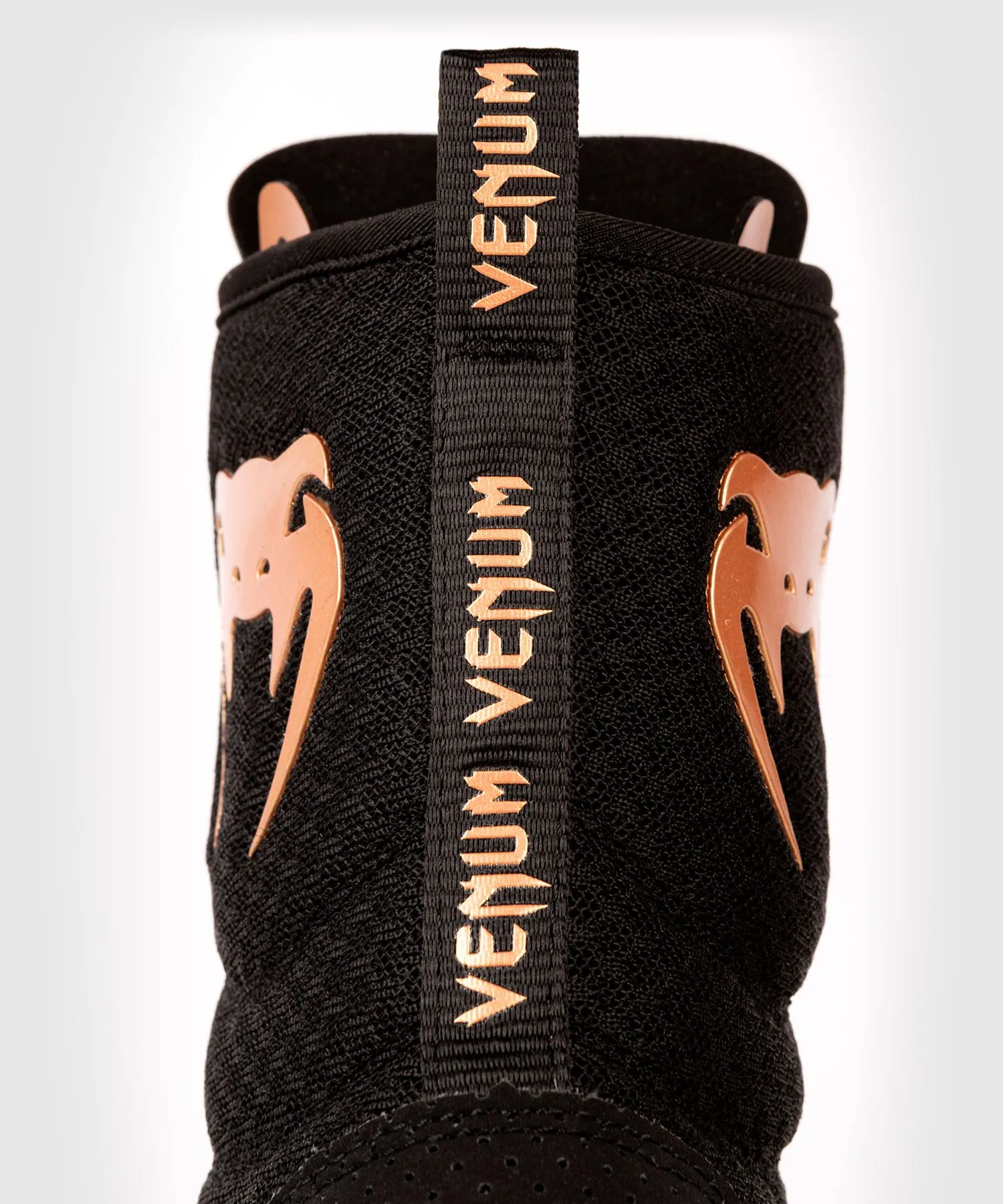 Venum Elite Black/Gold Boxing Shoes