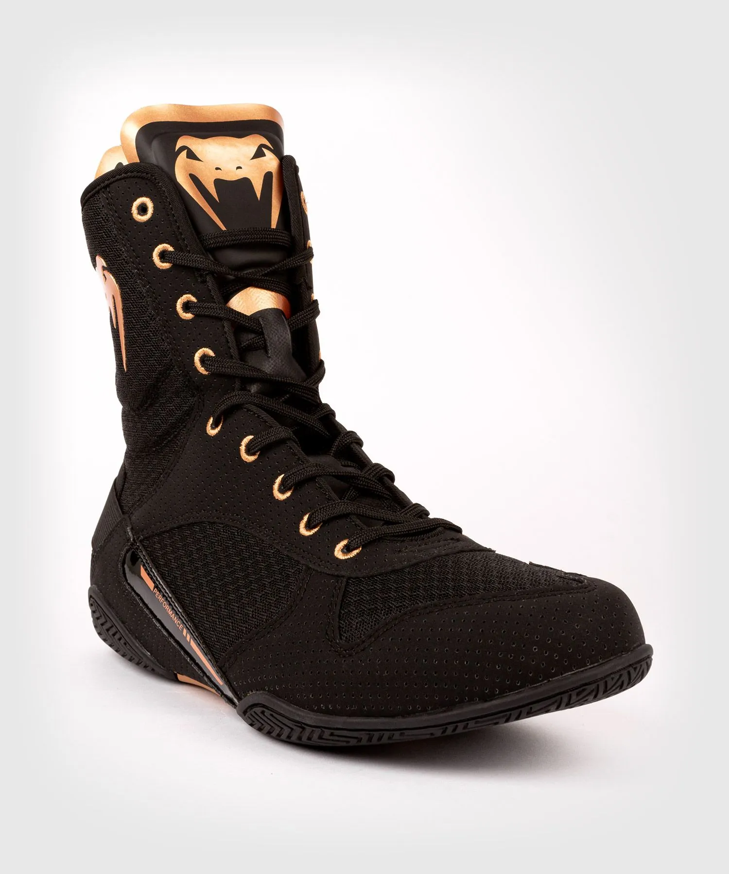 Venum Elite Black/Gold Boxing Shoes