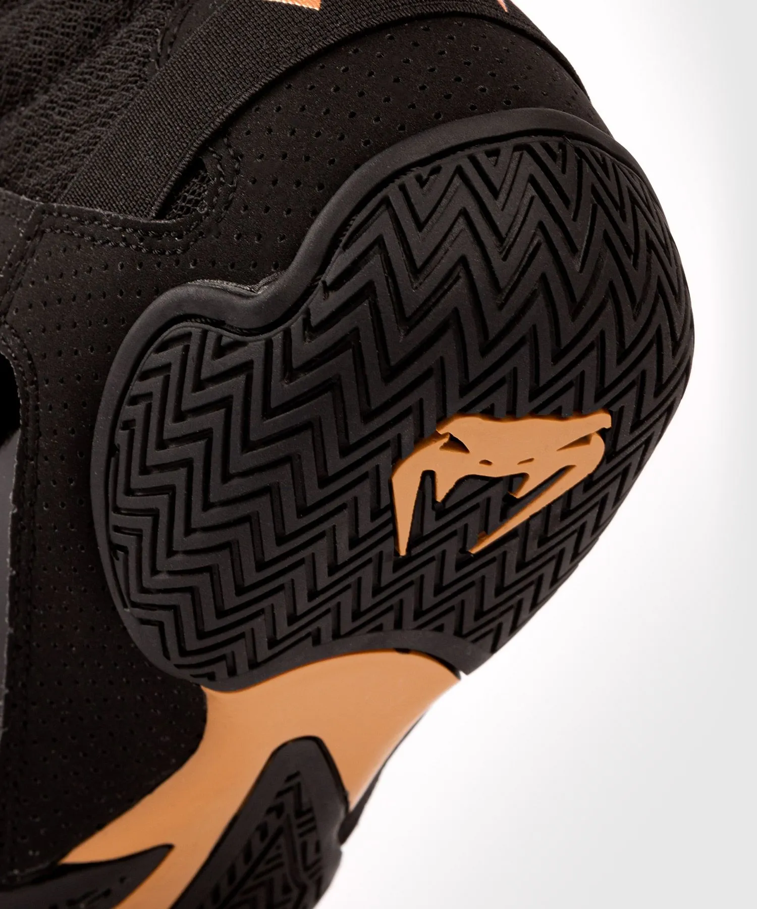 Venum Elite Black/Gold Boxing Shoes