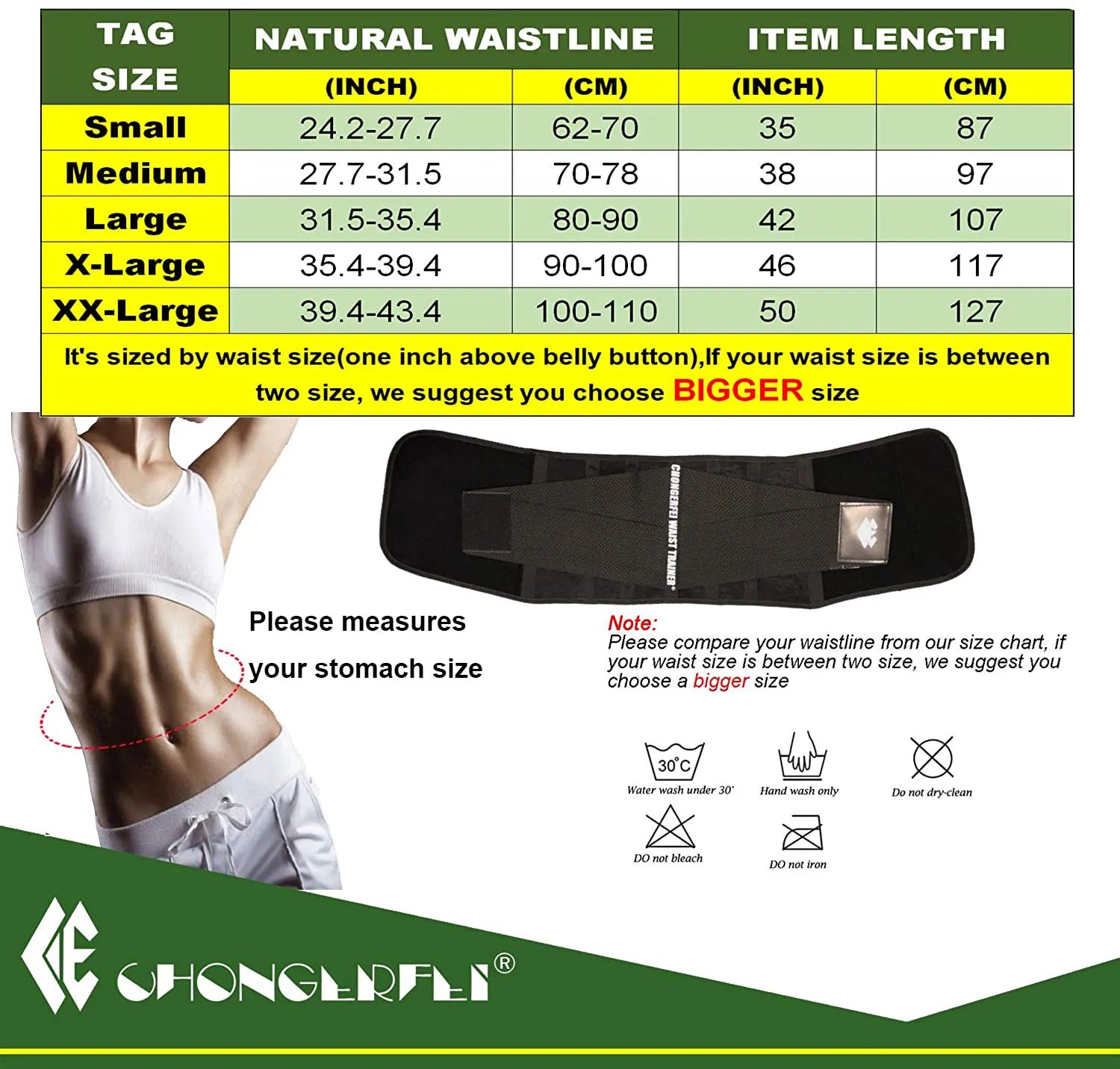 Waist Trainer Women - Waist Cincher Trimmer - Slimming Body Shaper Belt - Sport Girdle Belt