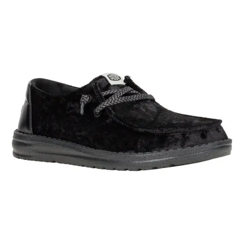 Wendy Crushed Velvet - Black/Black