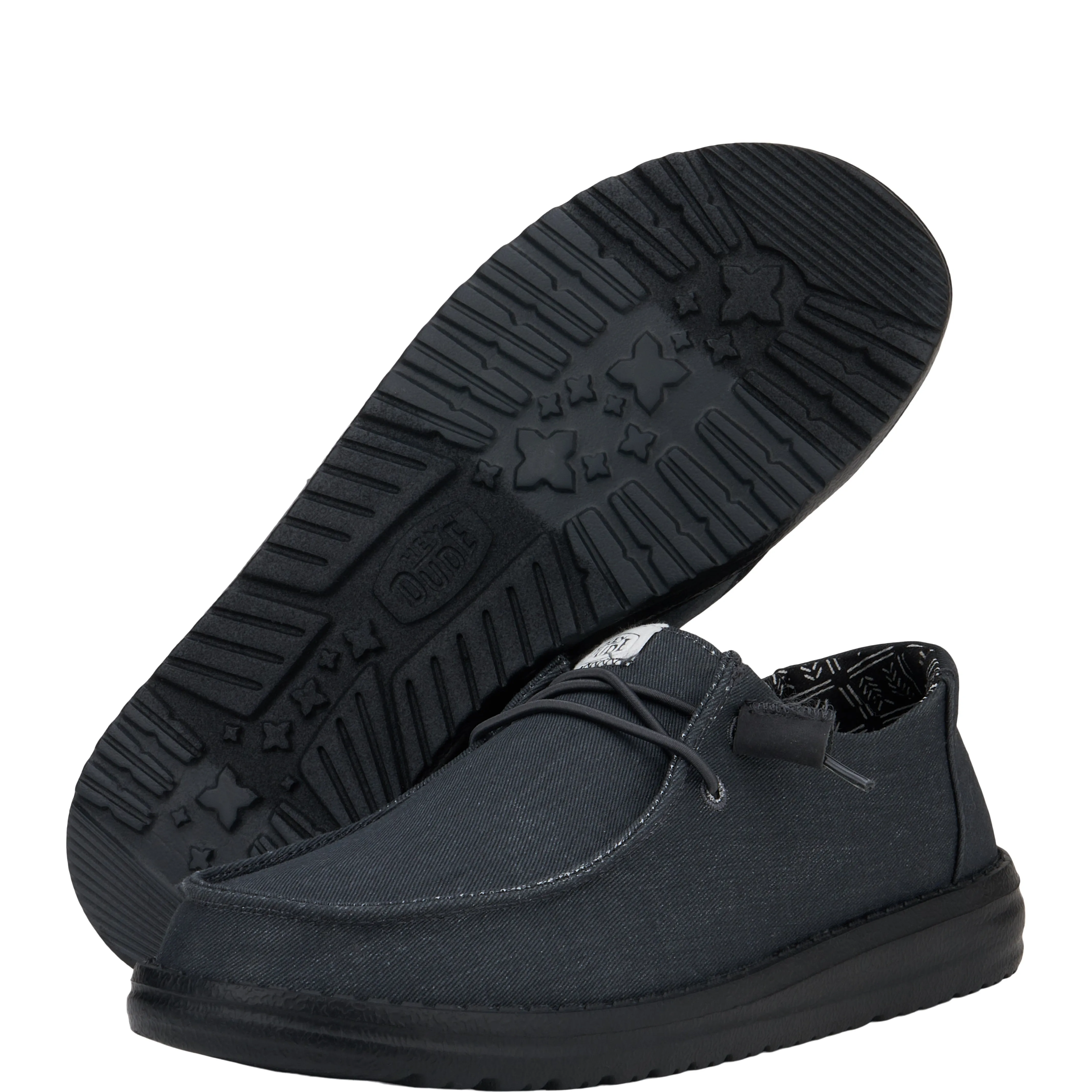 Wendy Stretch Canvas Wide - Black/Black