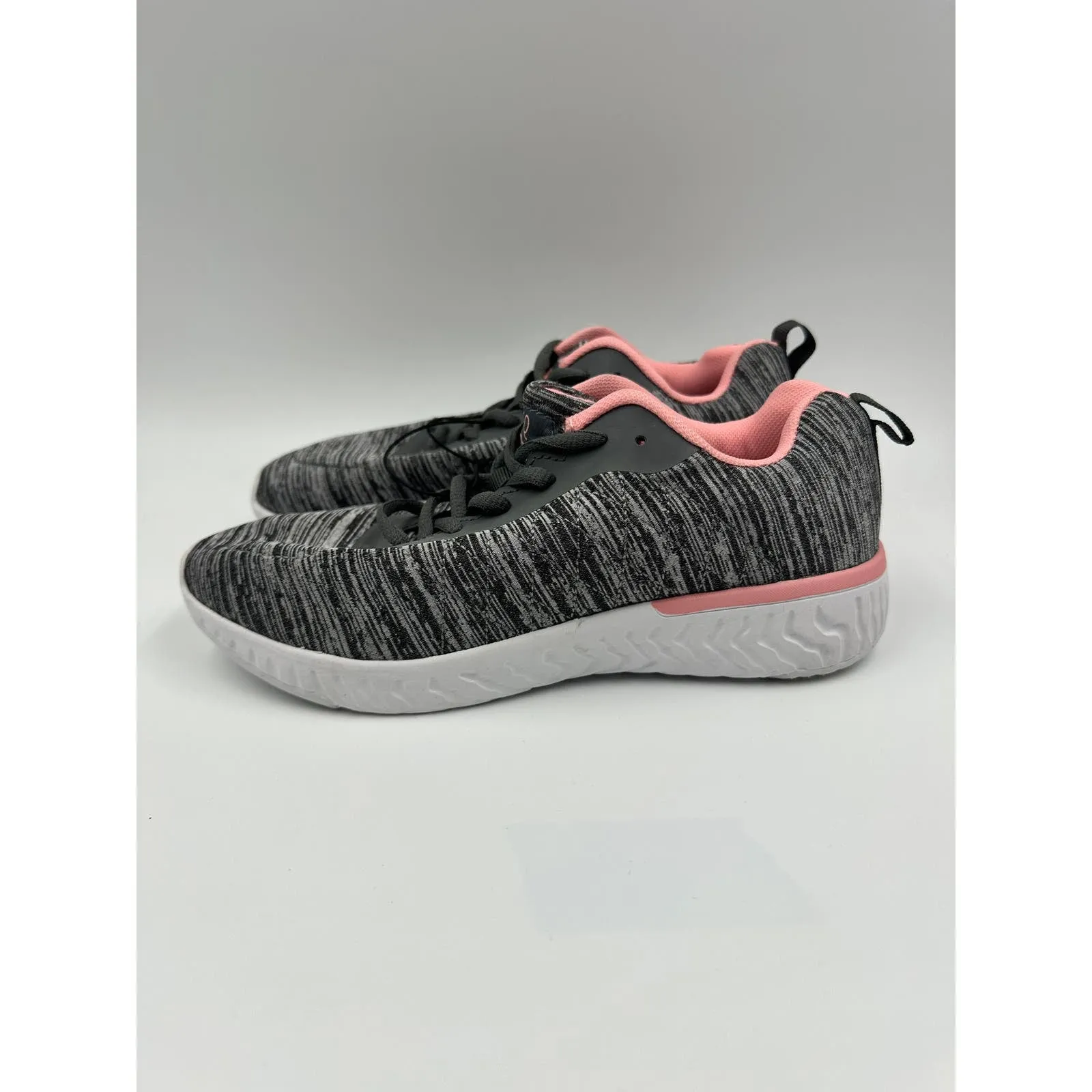 Women's Size 6, Gray Mesh Sneaker with Pink Insole and White Outsole