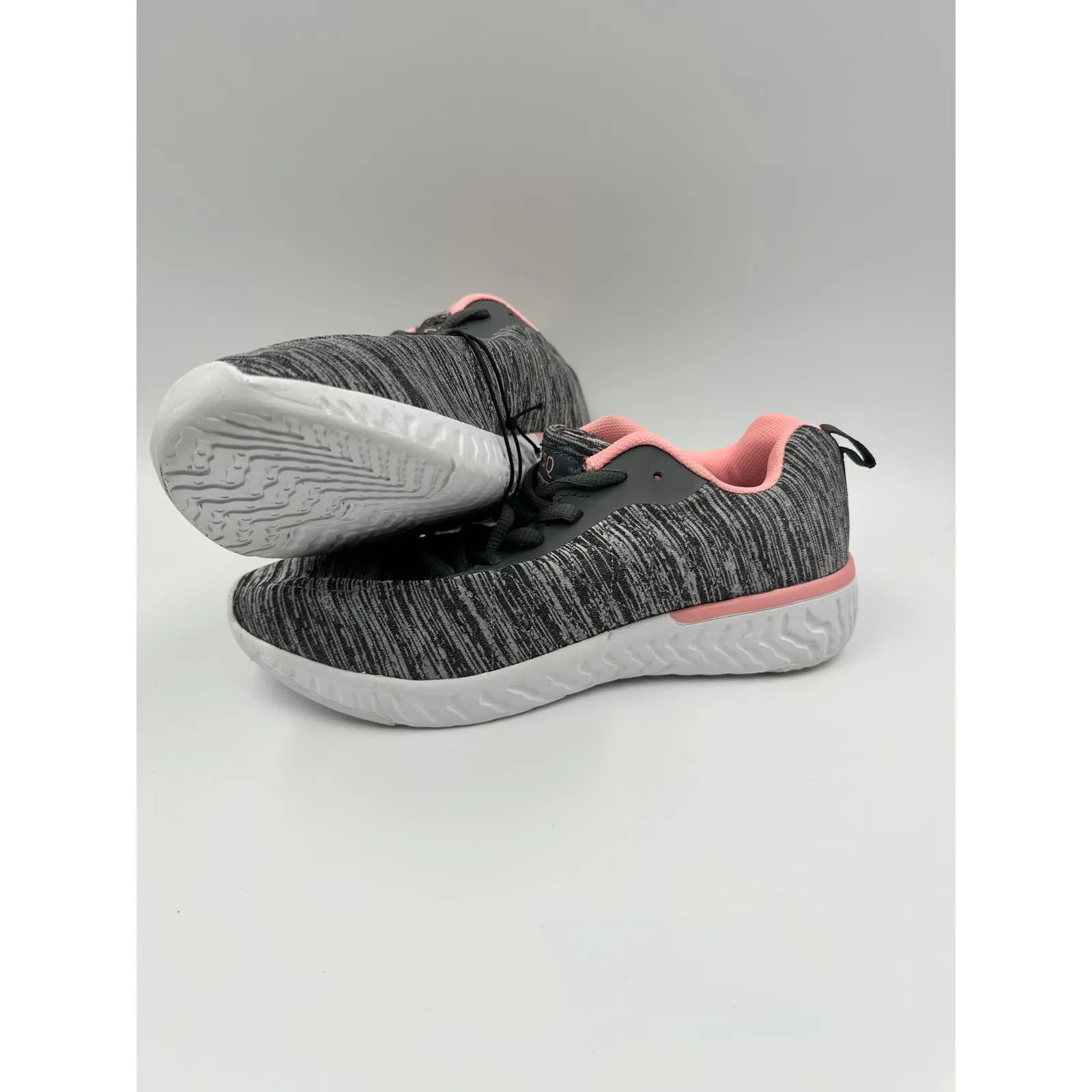 Women's Size 6, Gray Mesh Sneaker with Pink Insole and White Outsole