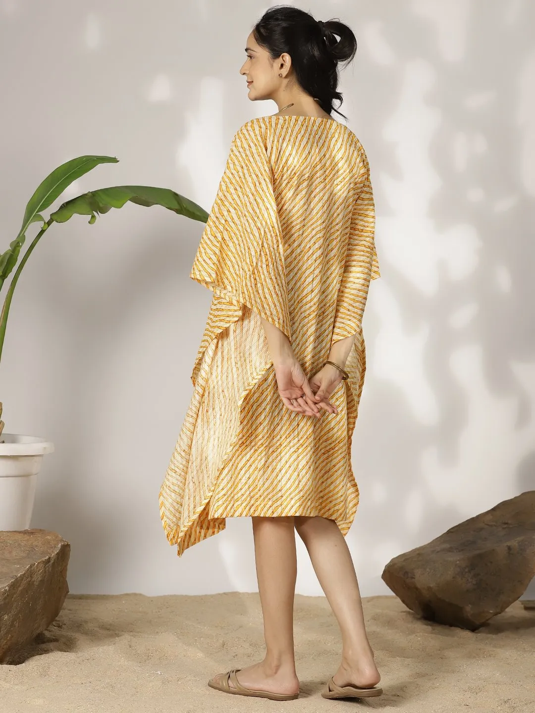 YellowStripes Cotton Kaftan